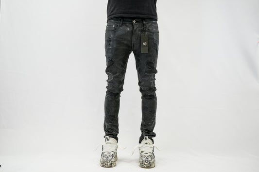 HVY Distressed Wax Denim